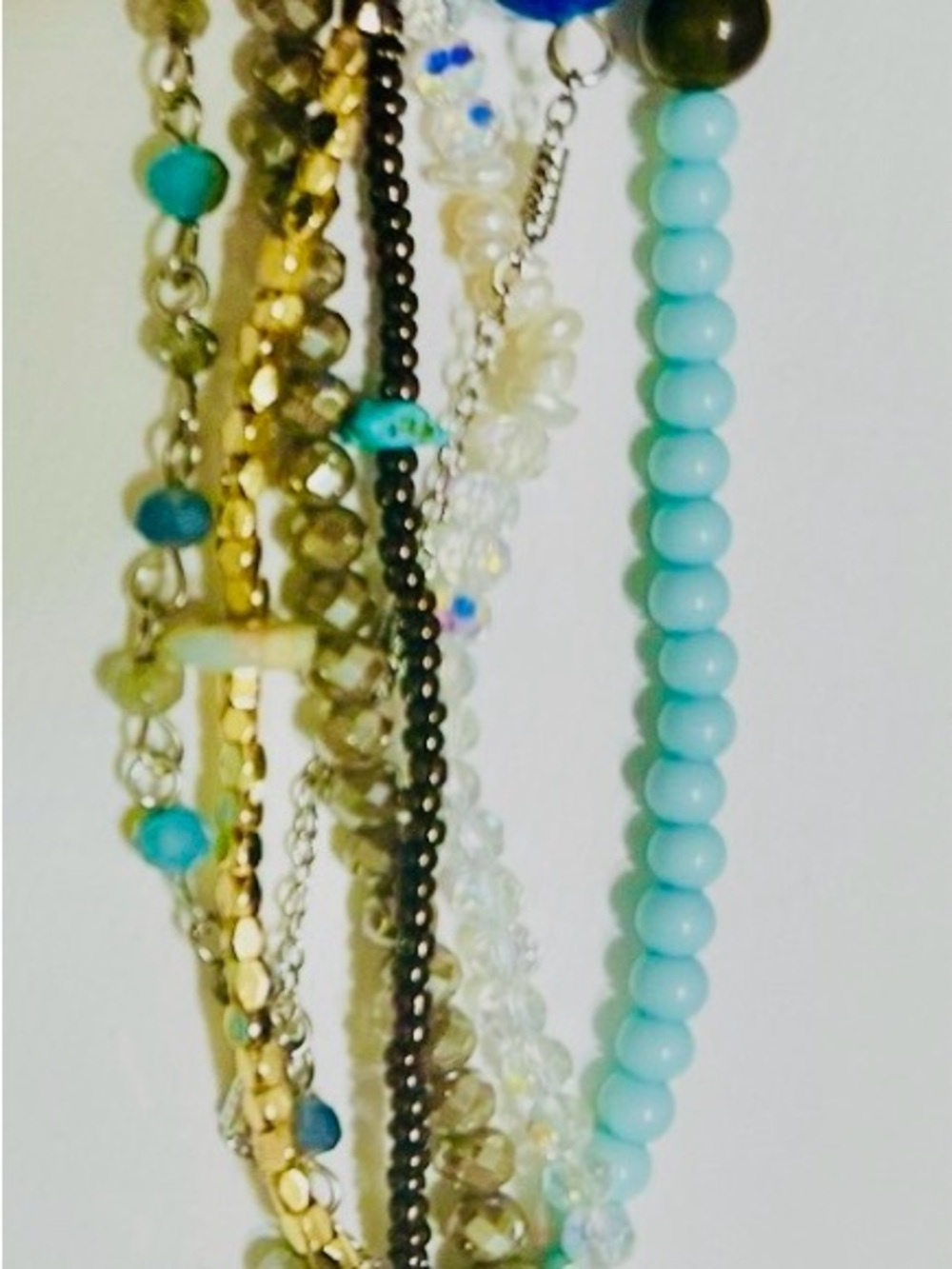 DEMDACO Multi-Strand Your Journey Heart Bracelet in Turquoise , Gold and Black - Picture 4 of 6